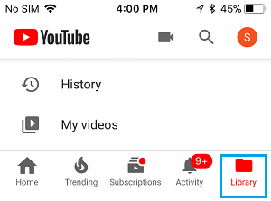 You can also go to the Library tab to remove downloaded videos