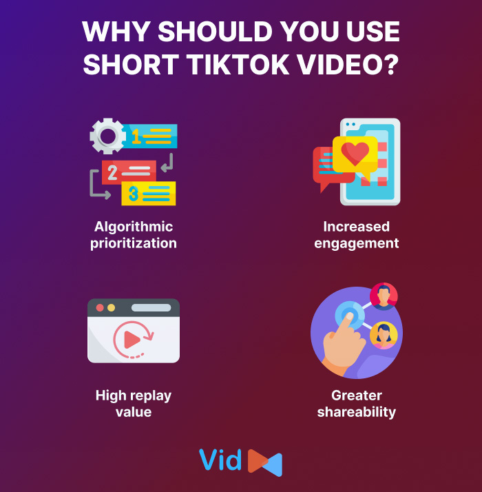 Benefits of short length TikTok videos