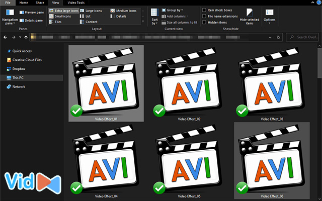 AVI video format