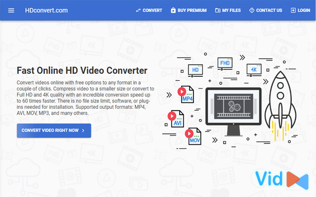 HDConvert is an online HD converter