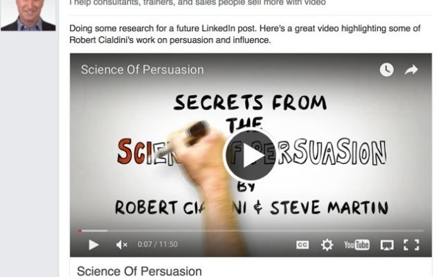  Embedded videos on LinkedIn