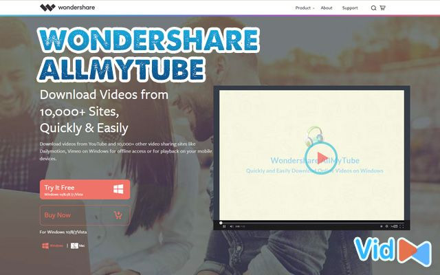 Wondershare AllMyTube is a Macos video downloader