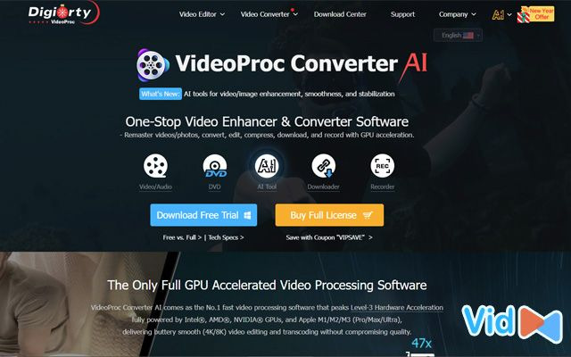  VideoProc Converter is a video downloader Mac os