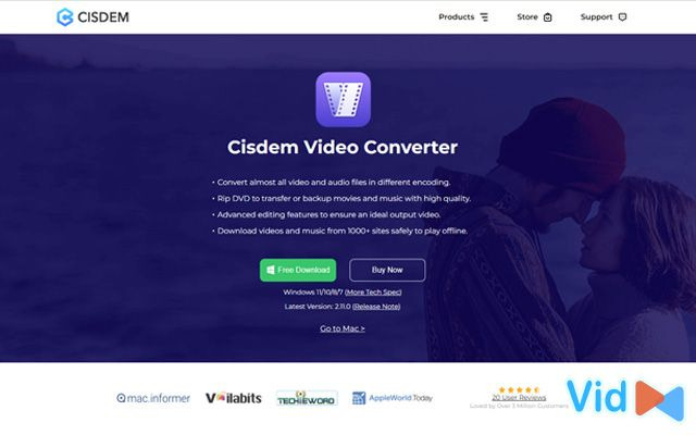 Cisdem Video Converter is among the best video downloaders Mac