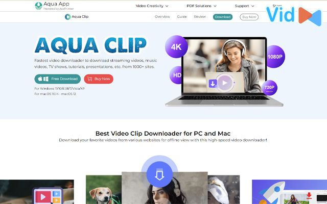  Aqua Clip is a free video downloader for Mac