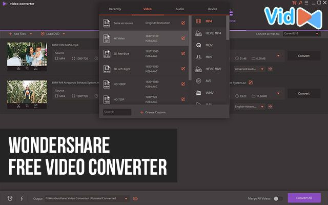  Wondershare Free Video Converter