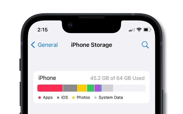  Clear the iPhone storage