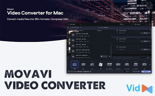  Convert files for free with Movavi 