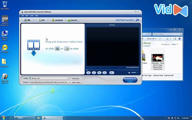 Aimersoft Video Converter is an easy-to-use video converter 