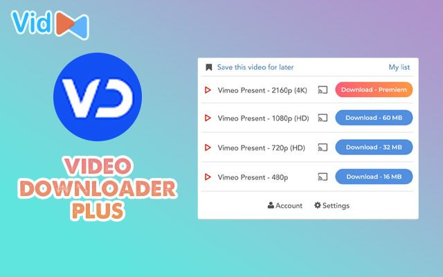  Chrome extension Video Downloader Plus