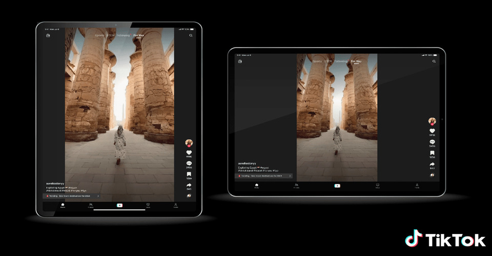  You can now watch your TikTok videos on a tablet